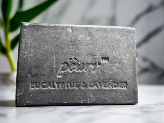 CHARCOAL Eucalyptus & Lavender Goat Milk & Olive Oil Soap