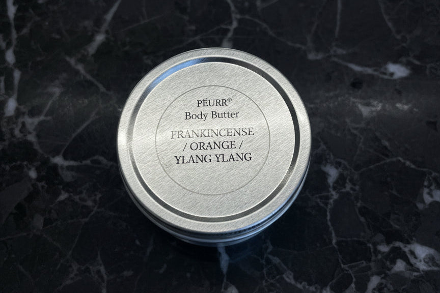 PËURR® Frankincense Orange Ylang Ylang Patchouli Clove Eucalyptus Body Butter