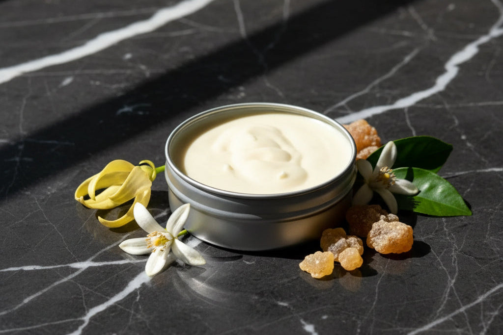 PËURR® Frankincense Orange Ylang Ylang Patchouli Clove Eucalyptus Body Butter