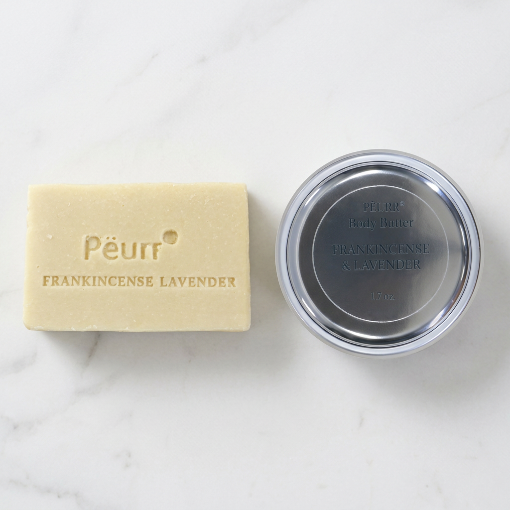 PËURR® Frankincense & Lavender two-piece gift set