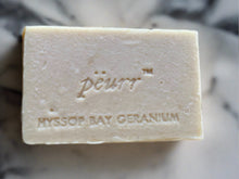 Load image into Gallery viewer, Hyssop Bay Geranium Goat&#39;s Milk and Olive Oil Soap