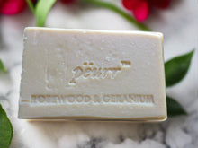 Load image into Gallery viewer, Rosewood &amp; Geranium Goat Milk &amp; Olive Oil Soap